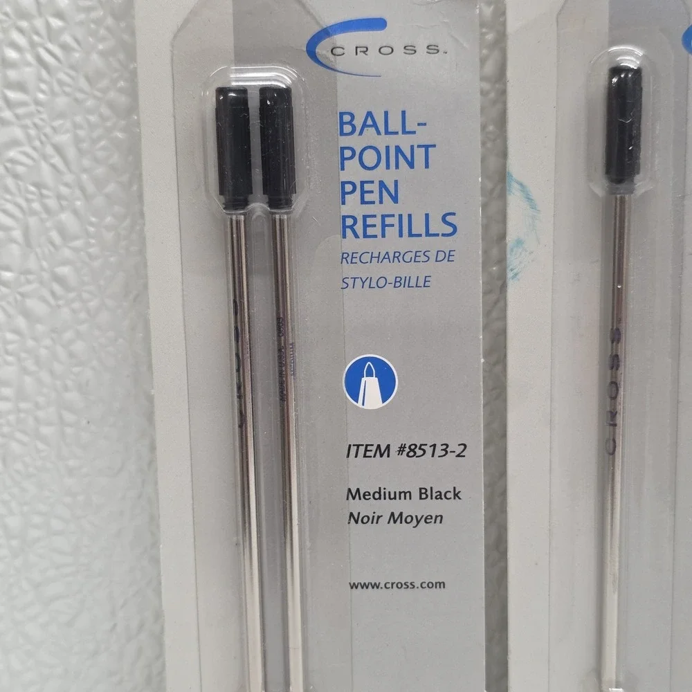 Cross 8512 8513 Ballpoint Pen Refills Blue & Black Ink Mixed Lot Of 4 NOS
